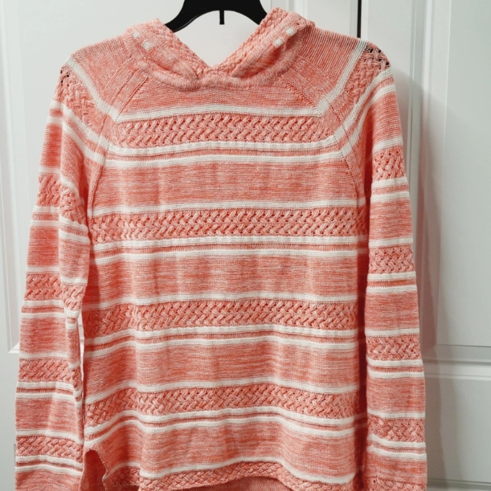 Tommy Bahama Sweater Women's Size: XS Pullover Hooded Linen Blend